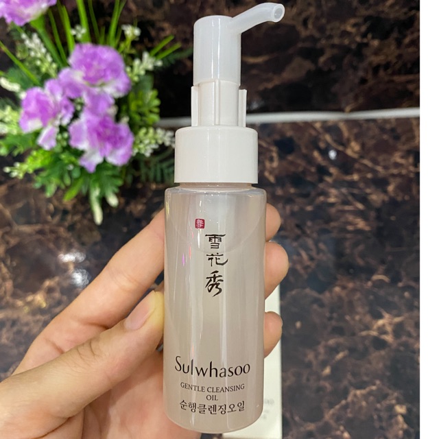 Dầu tẩy trang dịu nhẹ sạch sâu thu nhỏ lỗ chân lông tái tạo da Sulwhasoo Gentle Cleansing Oil Ex 50ml