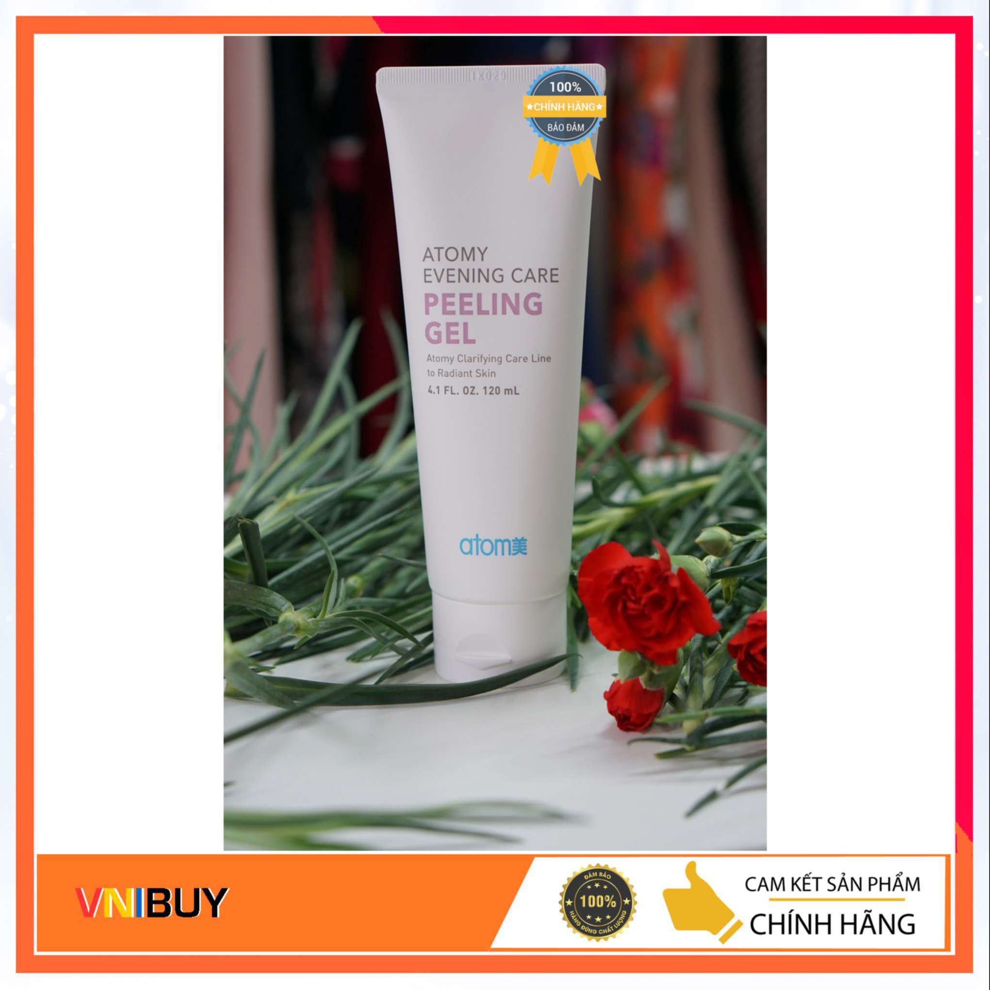 Tẩy tế bào chết Atomy Evening Care Peeling Gel Hàn Quốc 120ml, làm sạch và tẩy tế báo da mặt